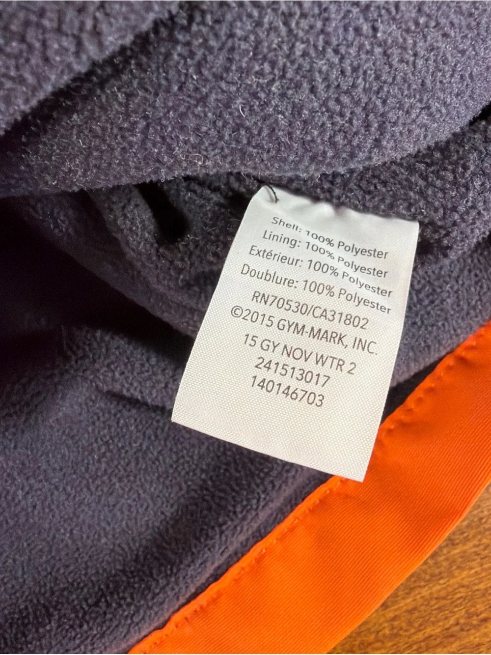 Gymboree Bright Orange Hooded Rain Jacket
